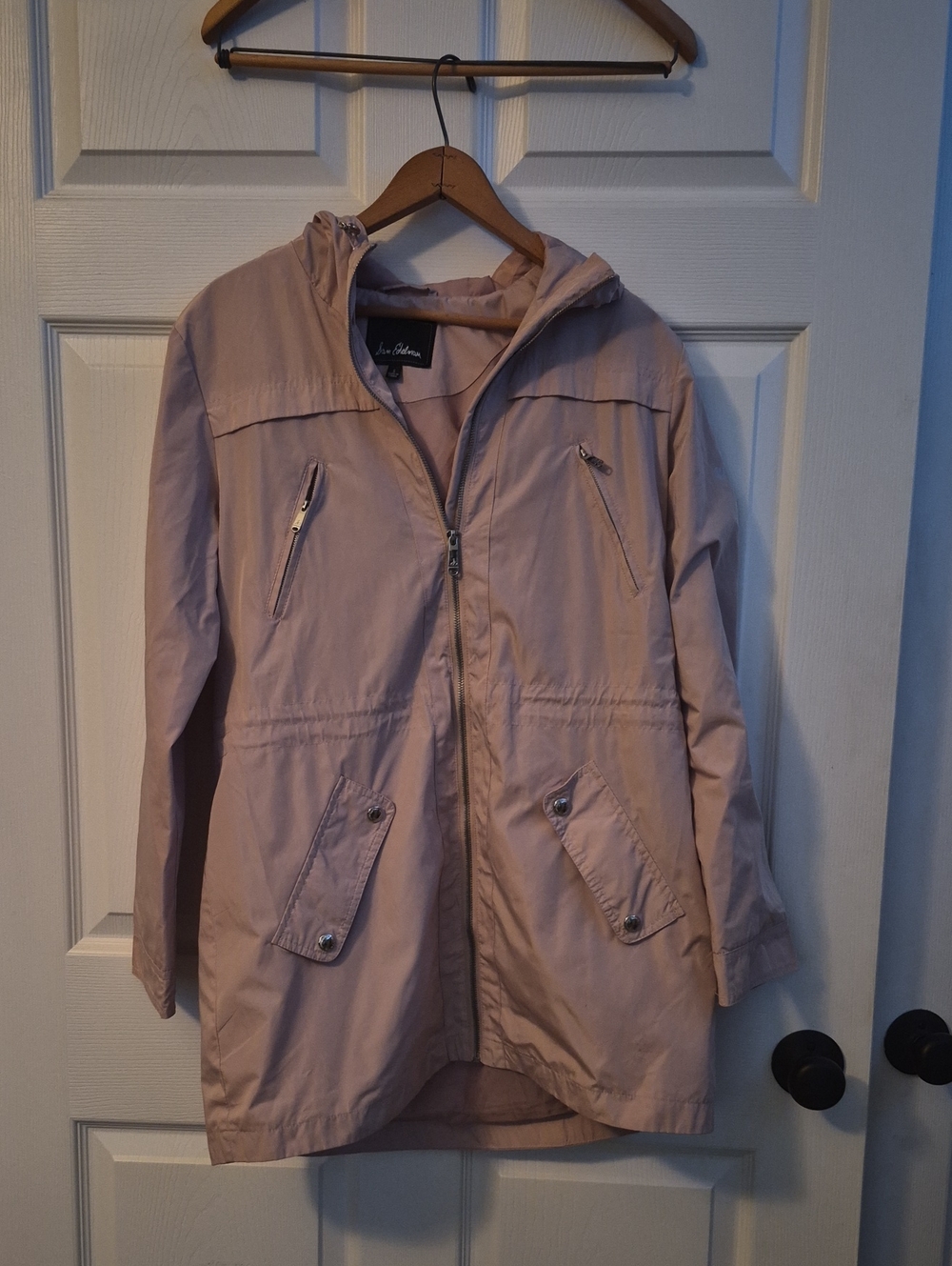 Sam Edelman Blush Pink Hooded Trench Coat